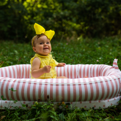 Baby gnezdo Piccolino - puder roze