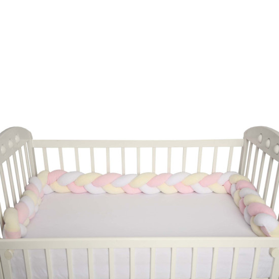 Šarene pletenice roze-vanila-bela Šarene pletenice roze-vanila-bela