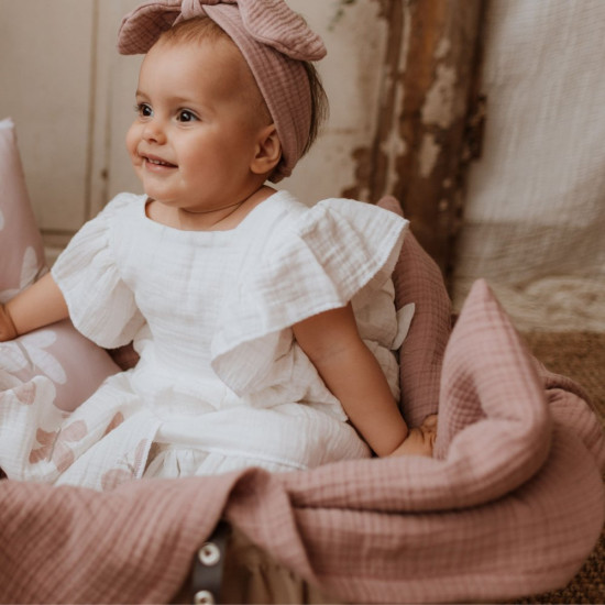 Posteljina od muslina puder roze Posteljina od muslina puder roze