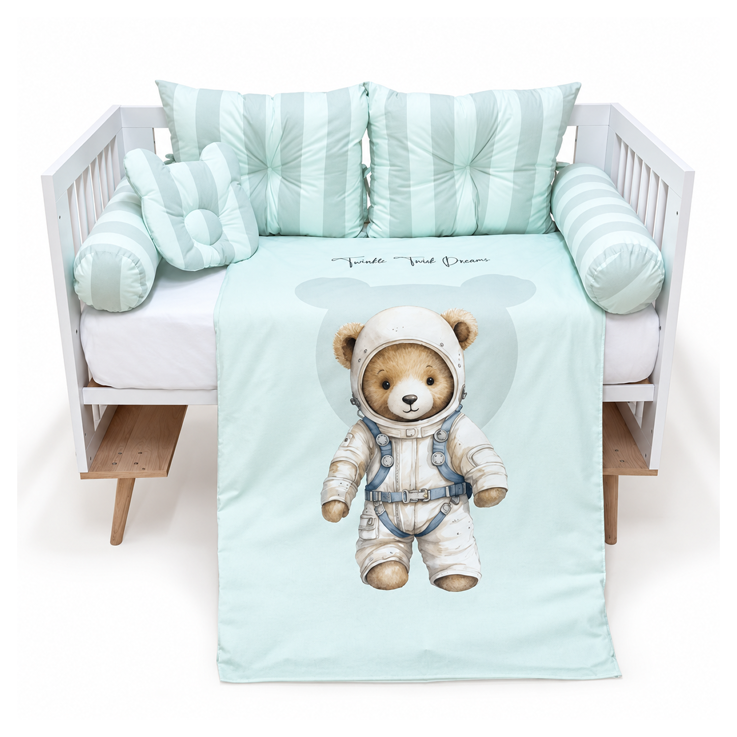 BABY SET “TEDDY” MINT 8-PIECE