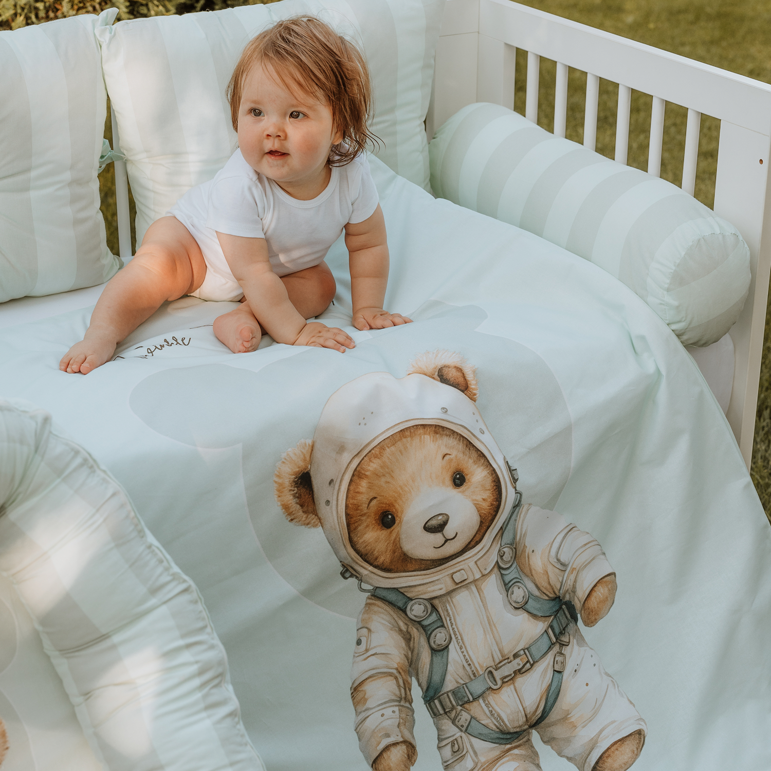 BABY SET “TEDDY” MINT 8-PIECE