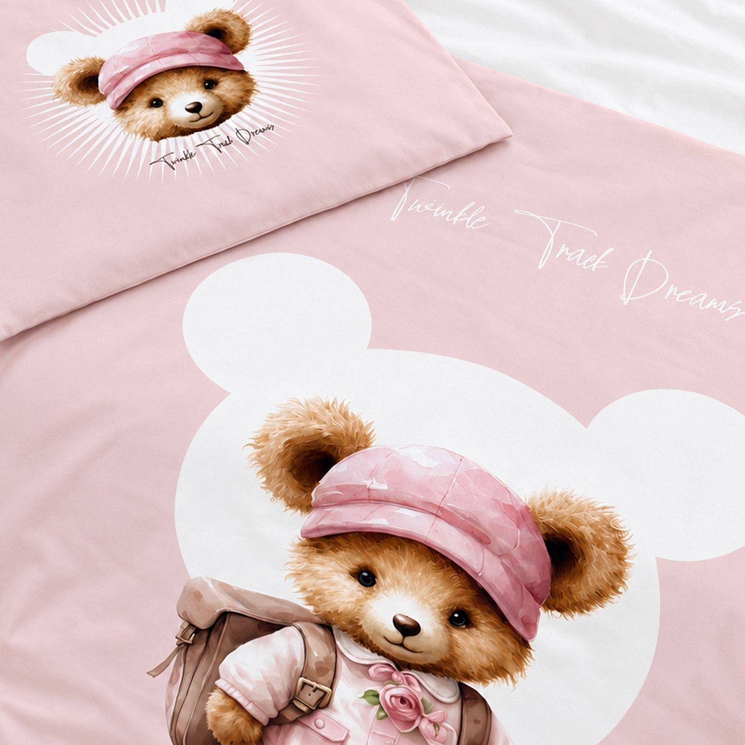 POSTELJINA "TEDDY" ROZE 80x120cm 3/1