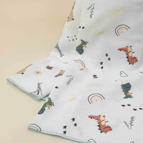 Pelene od muslina 2/1 dino-animals