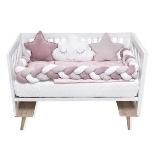 Komplet Bambino – puder roze LUX