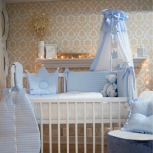 Komplet LUX za krevetac  plavi