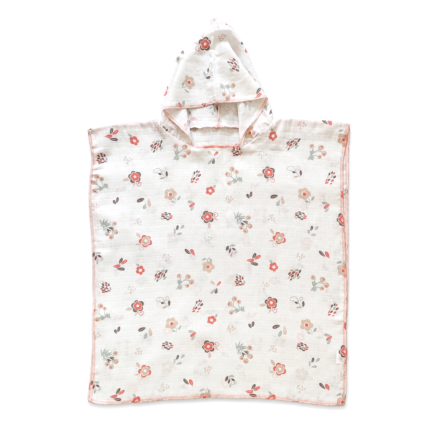 Muslin Poncho flowers