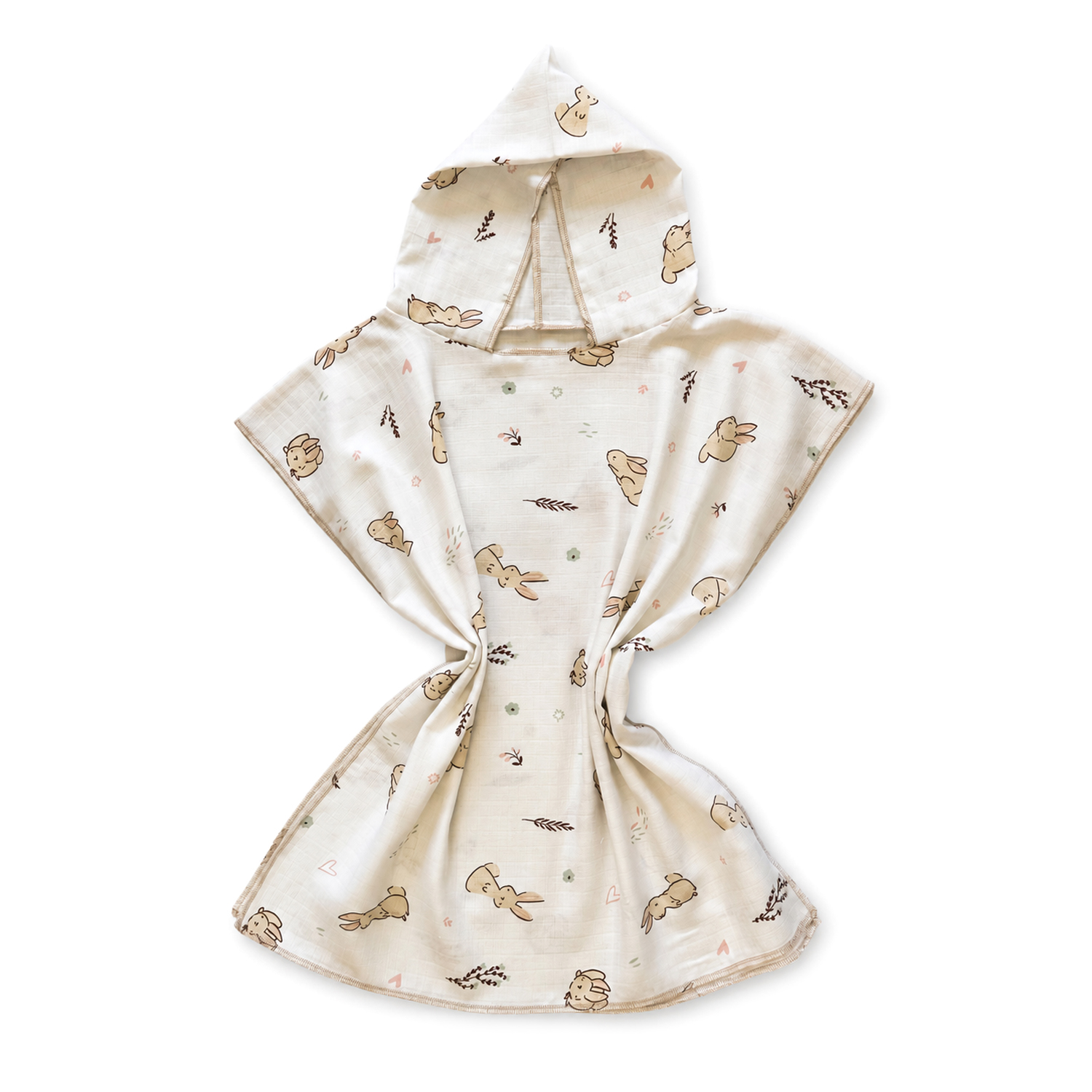 Muslin Poncho flowers