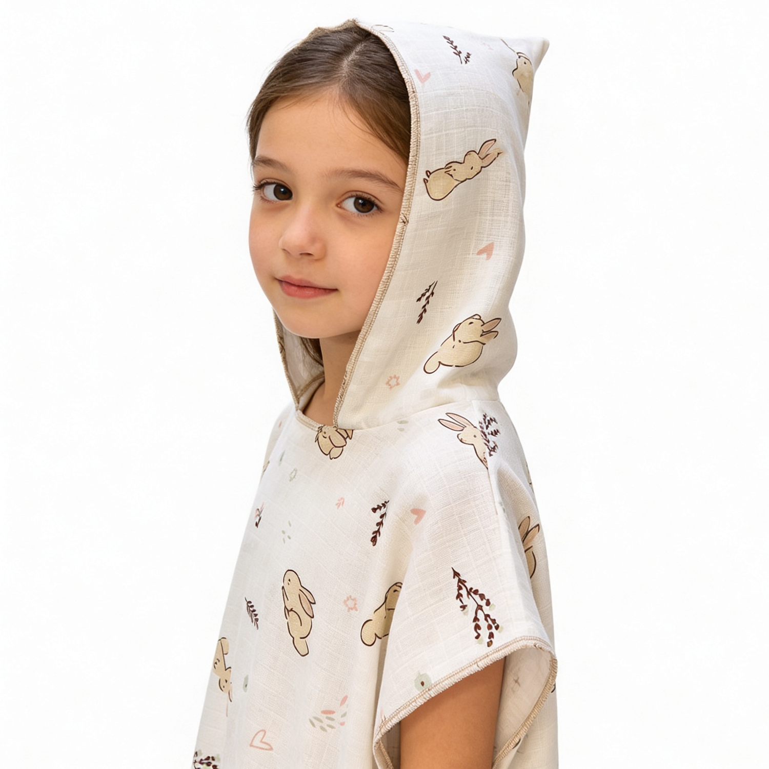 Muslin Poncho flowers